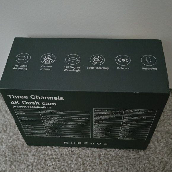 Amazon 4K Dash Cam - Black - Picture 2 of 2